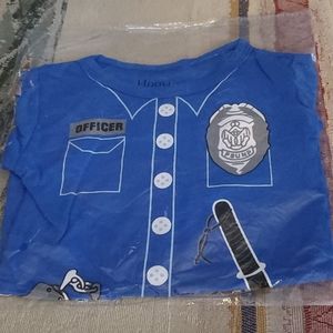 Police uniform Halloween costume onesie